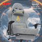 ANDYOU Ergonomic Gaming Chair, Adjustable Rotating Task Chair with Footrest - Grey