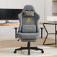 ANDYOU Ergonomic Gaming Chair, Adjustable Rotating Task Chair with Footrest - Grey