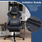 Andyou Gaming Chair – Ergonomic PC Chair with Faux Suede, 90–155° Recline, 18° Tilt, 3D Armrests, 220kg Capacity