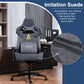 Andyou Gaming Chair – Faux Suede, 12° Tilt, 220kg Capacity, 3D Armrests, 90–155° Recline, Ergonomic PC Chair