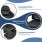 ANDYOU Gaming Chair with Footrest, Ergonomic PU Leather Computer Chair - Black