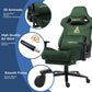 Andyou Gaming Chair – Ergonomic PC Chair with Faux Suede, 90–155° Recline, 18° Tilt, 3D Armrests, 220kg Capacity