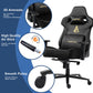 Andyou Gaming Chair – Faux Suede, 12° Tilt, 220kg Capacity, 3D Armrests, 90–155° Recline, Ergonomic PC Chair