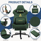 Andyou Gaming Chair – Ergonomic PC Chair with Faux Suede, 90–155° Recline, 18° Tilt, 3D Armrests, 220kg Capacity