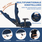 ANDYOU Ergonomic Gaming Chair, Adjustable Rotating Task Chair with Footrest - Blue