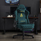 ANDYOU Ergonomic Gaming Chair, Adjustable Rotating Task Chair with Footrest - Green